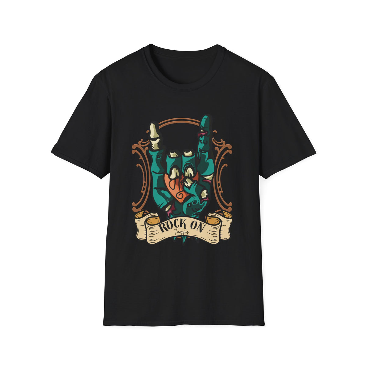 Rock On T-Shirt — Zombie Hand Horns Graphic Tee