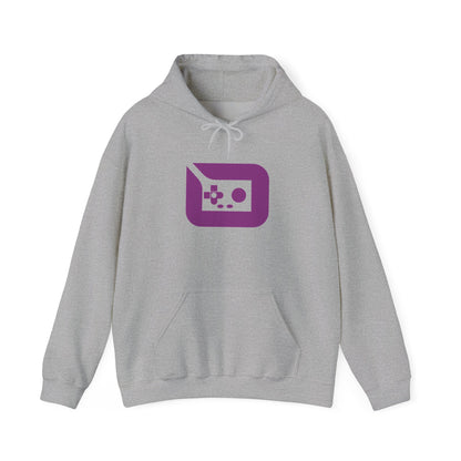 Gaming Icon Hoodie — Purple Retro Controller Logo Hoodie