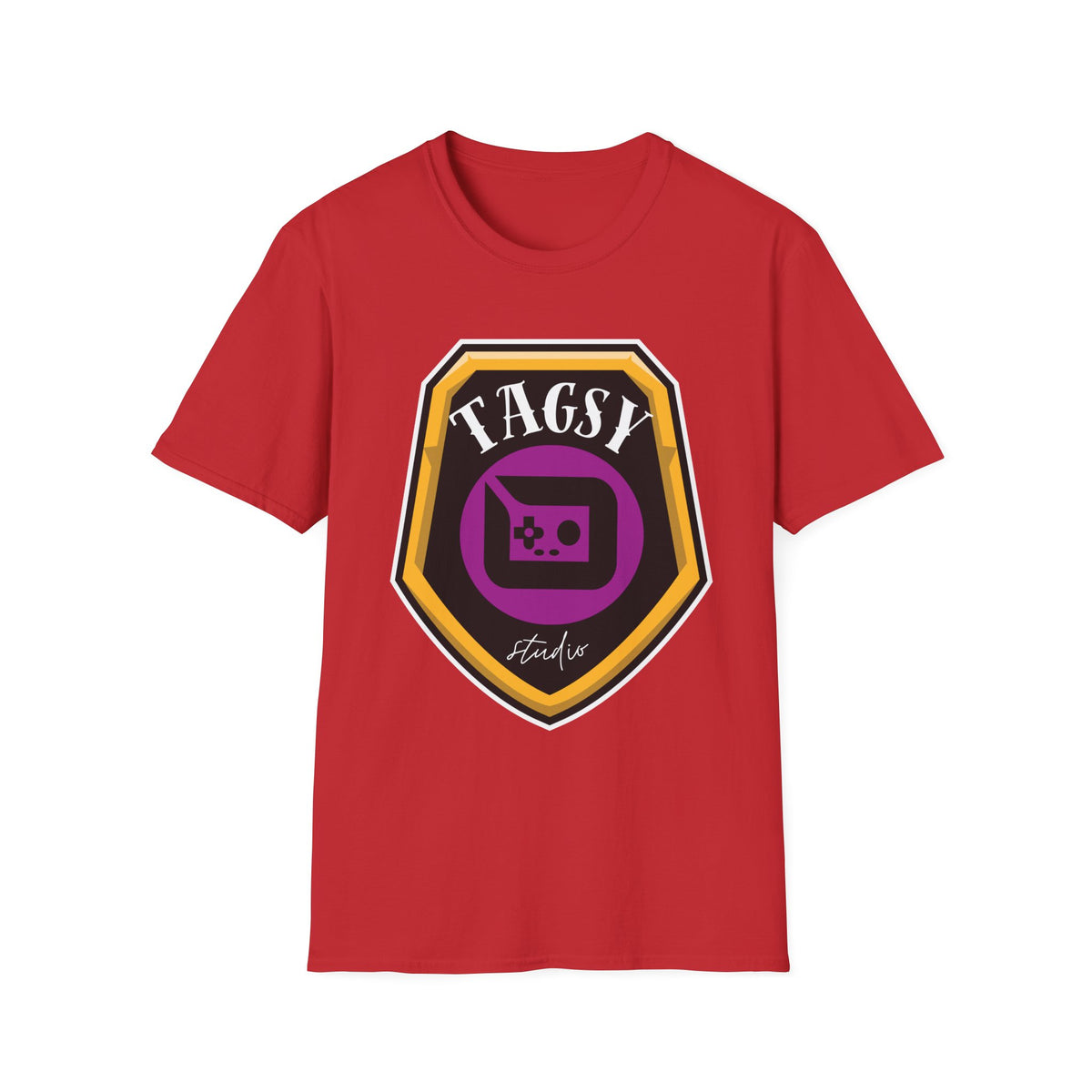 Tagsy Gamer Badge T-Shirt — Retro Console Logo Tee