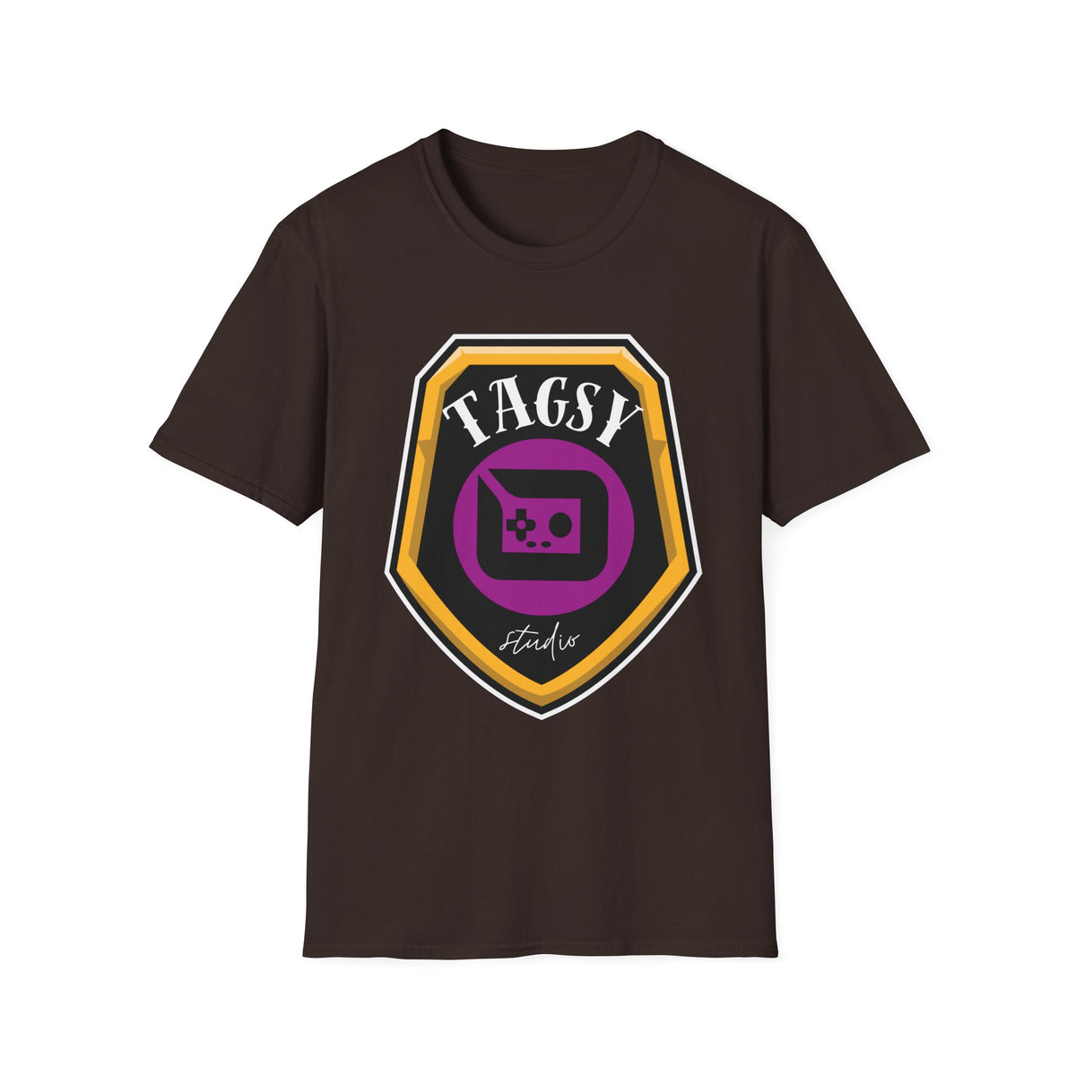 Tagsy Gamer Badge T-Shirt — Retro Console Logo Tee