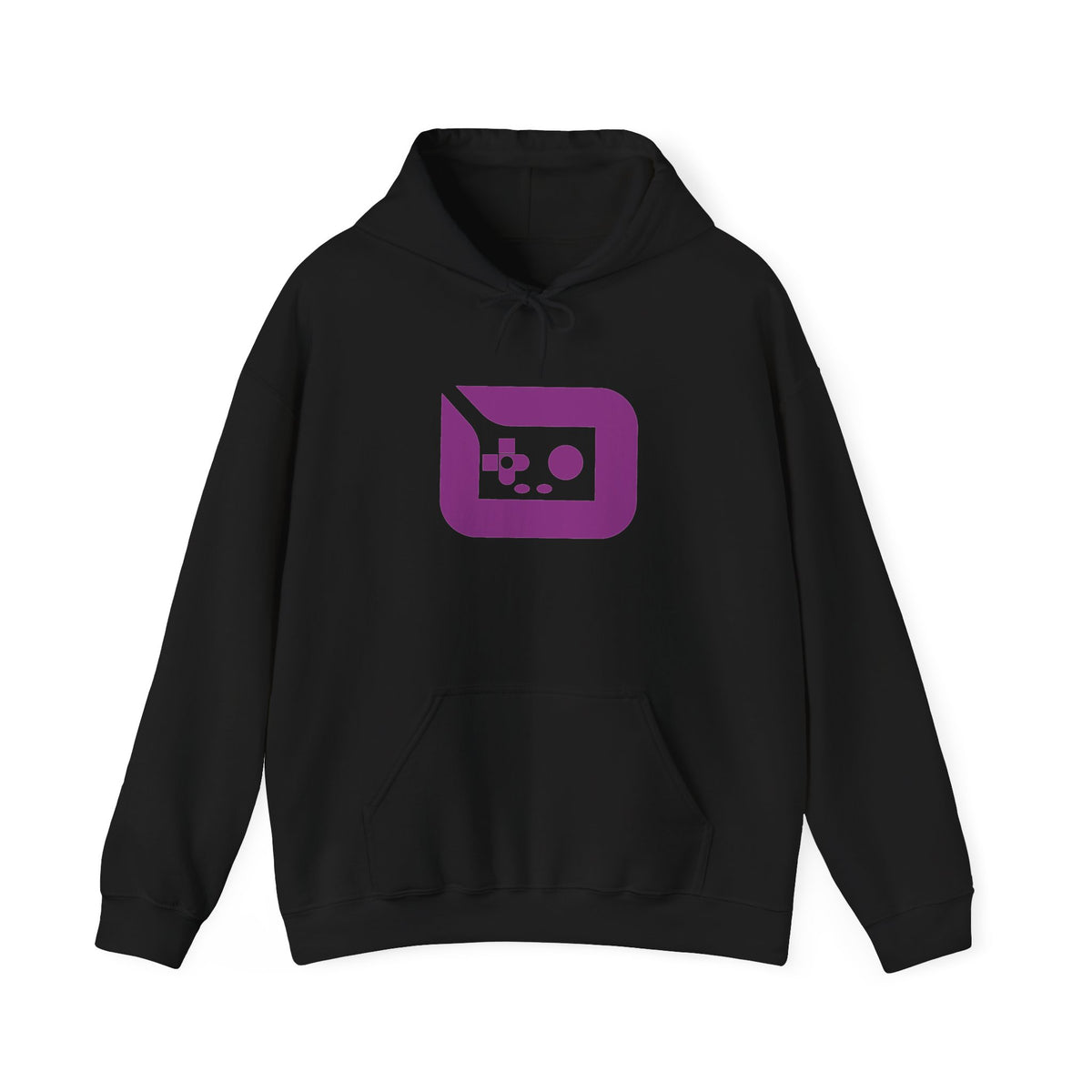 Gaming Icon Hoodie — Purple Retro Controller Logo Hoodie