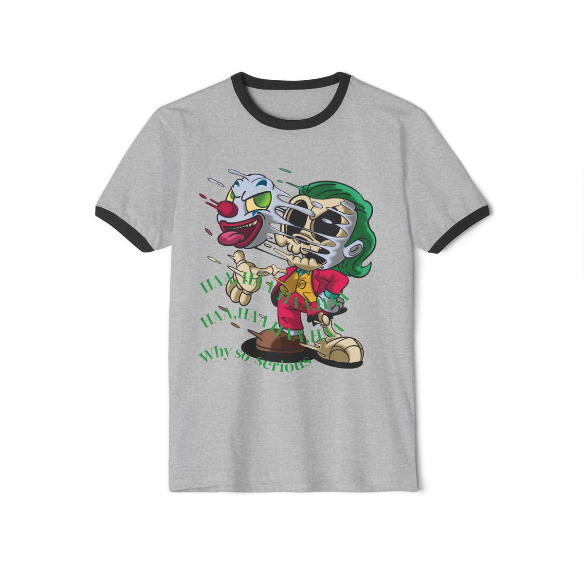 Cartoon Joker Clown Graphic T-Shirt