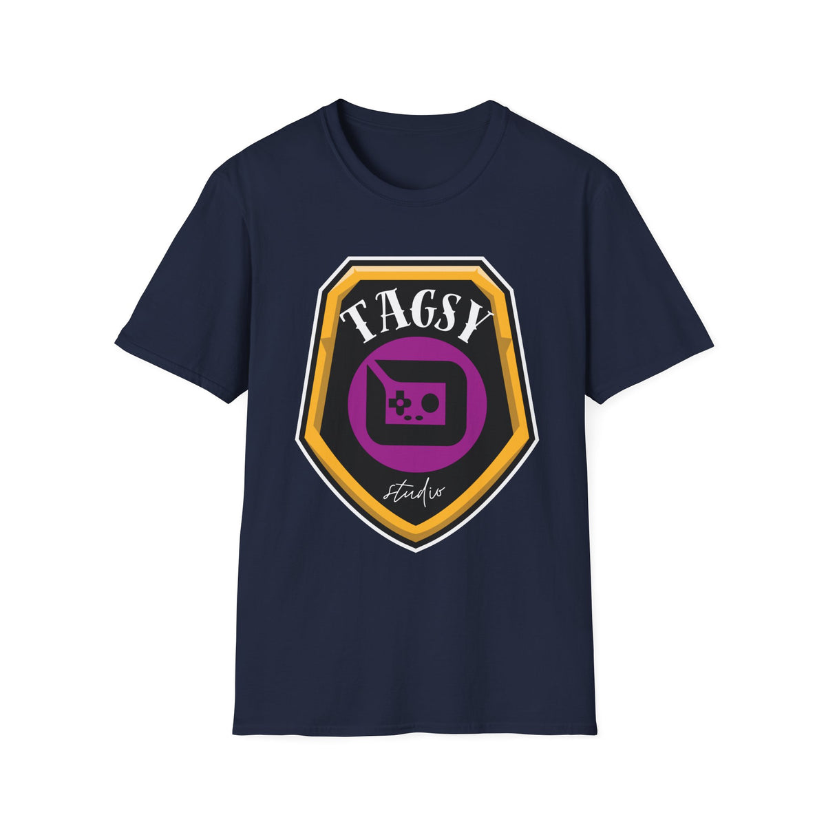 Tagsy Gamer Badge T-Shirt — Retro Console Logo Tee