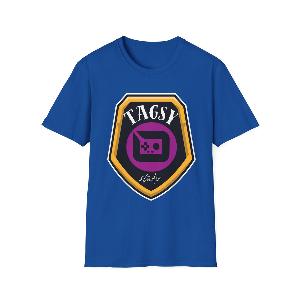 Tagsy Gamer Badge T-Shirt — Retro Console Logo Tee