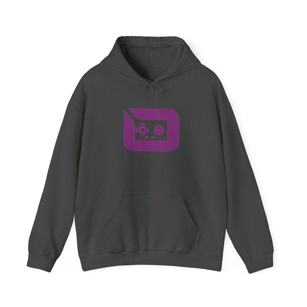 Gaming Icon Hoodie — Purple Retro Controller Logo Hoodie