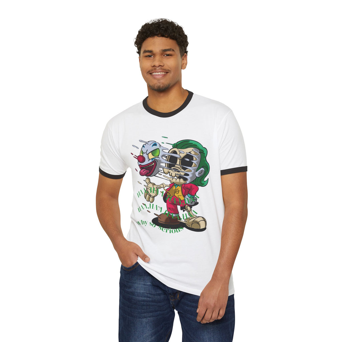 Cartoon Joker Clown Graphic T-Shirt