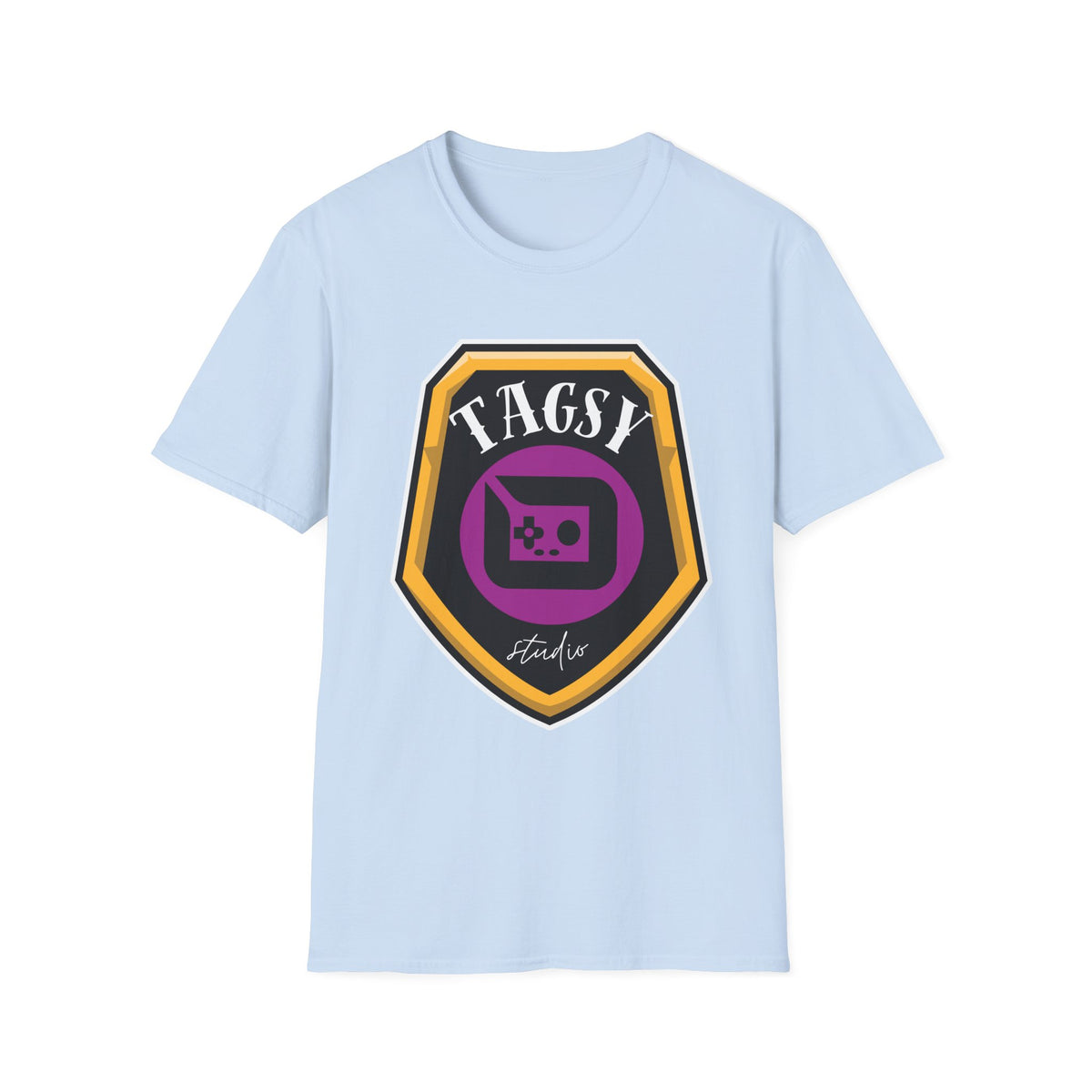 Tagsy Gamer Badge T-Shirt — Retro Console Logo Tee