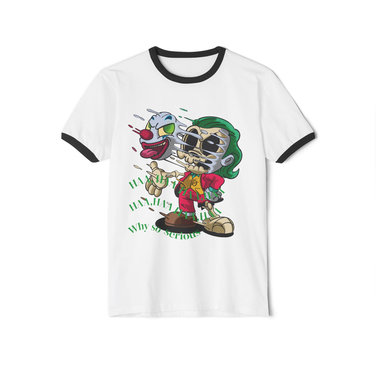 Cartoon Joker Clown Graphic T-Shirt