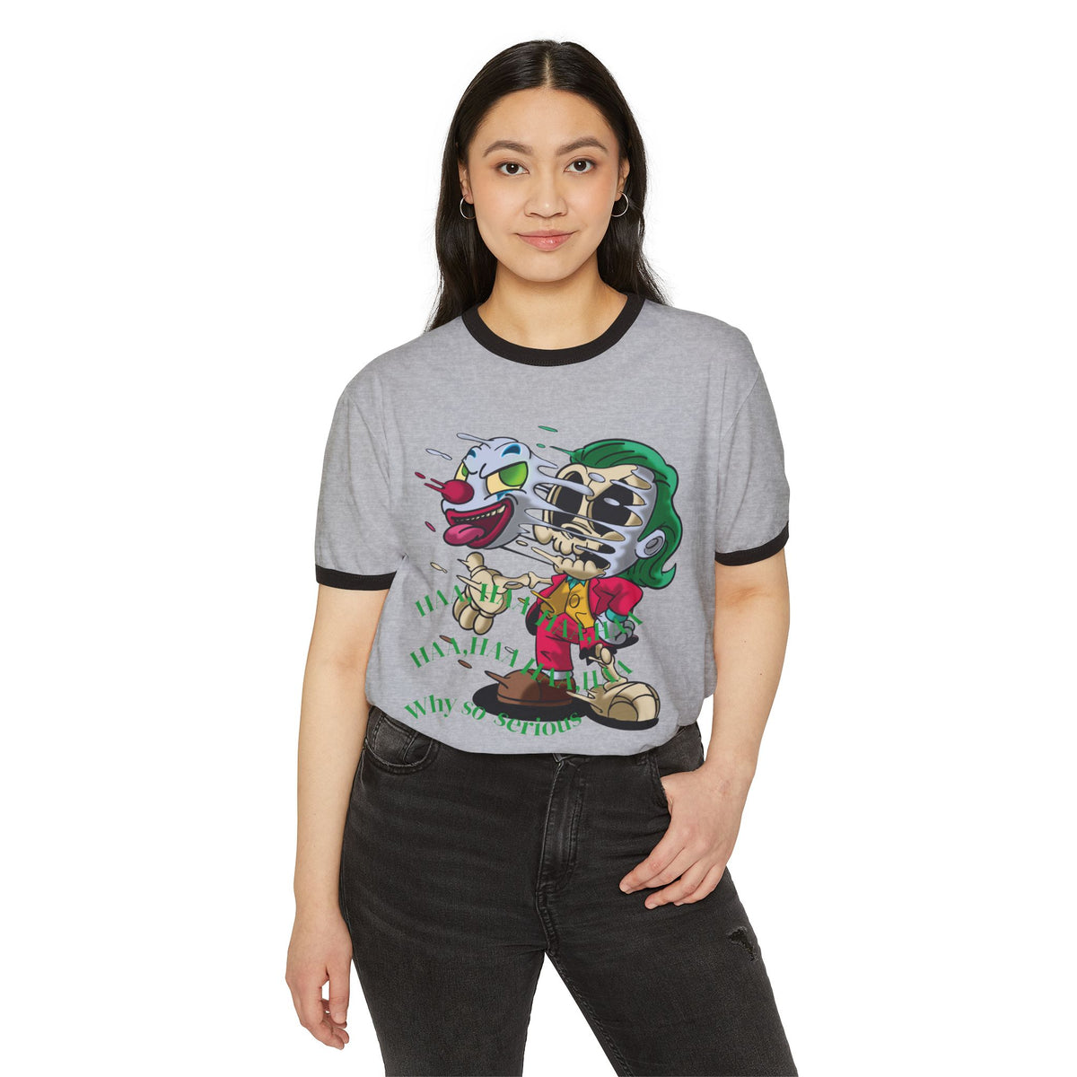 Cartoon Joker Clown Graphic T-Shirt