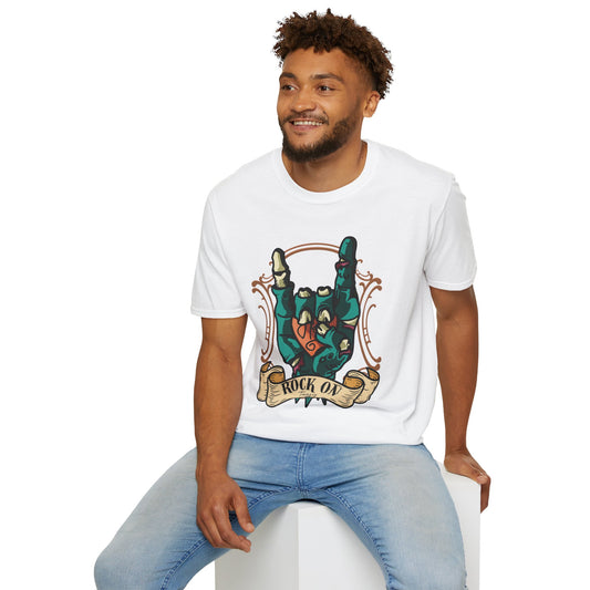 Rock On T-Shirt — Zombie Hand Horns Graphic Tee